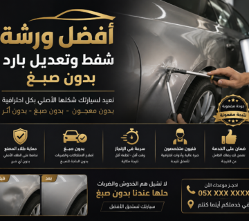 افضل ورشة شفط وتعديل بارد بدون صبغ